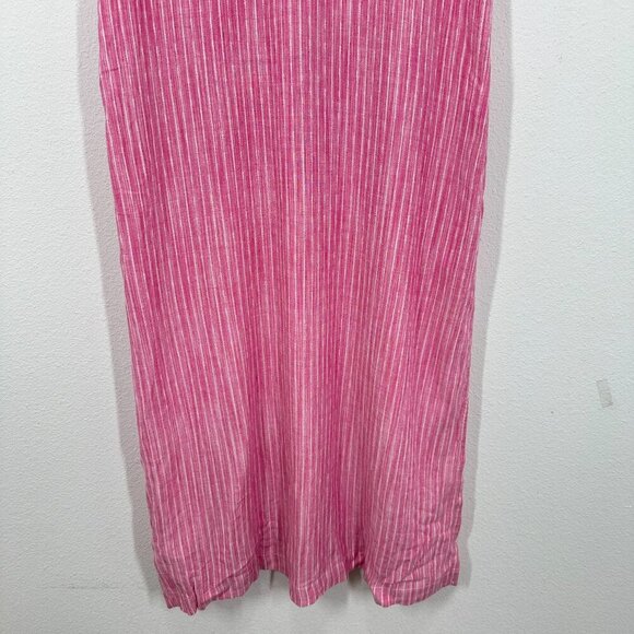 Splendid Chandler Dress Bright Pink V Neck Midi Dress Spaghetti Straps Size XS - Picture 4 of 11
